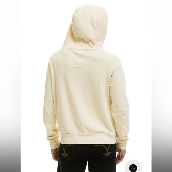 Aviator Nation 5 Stripe Hoodie Vintage White, size Small BRAND NEW - Picture 7 of 8